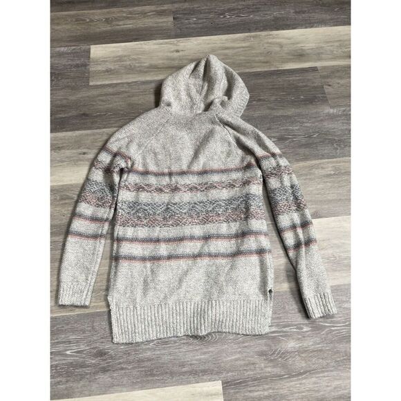 Abercrombie Kids Soft White Knit Long Sleeve Cardigan With   Hood 11/12 girls - Picture 5 of 8